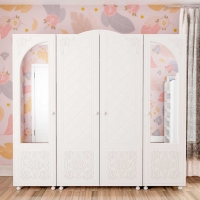  Детский шкаф-гардероб Amelie White МДФ